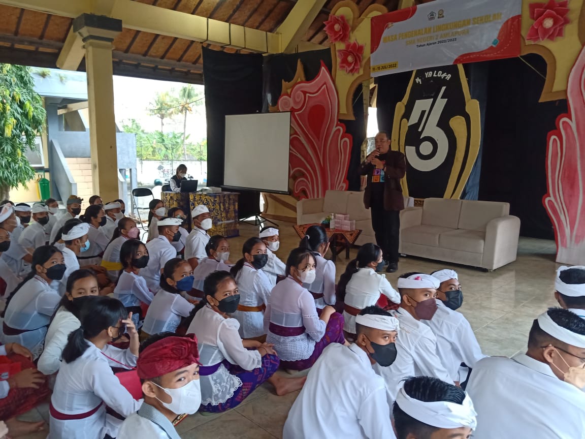 Sosialisasi Pendidikan Pemilih Melalui MPLS SMA/SMK di Kabupaten Karangasem