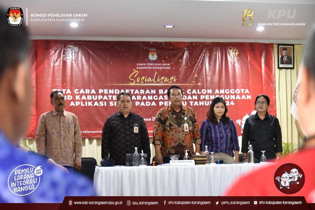 Sosialisasi Pencalonan Bakal Calon Anggota DPRD Kabupaten Karangasem Pemilu Tahun 2024