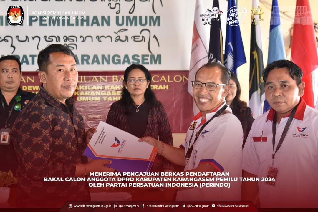 Pengajuan Bakal Calon Anggota DPRD Kab. Karangasem Partai Perindo, 14 Mei 2023