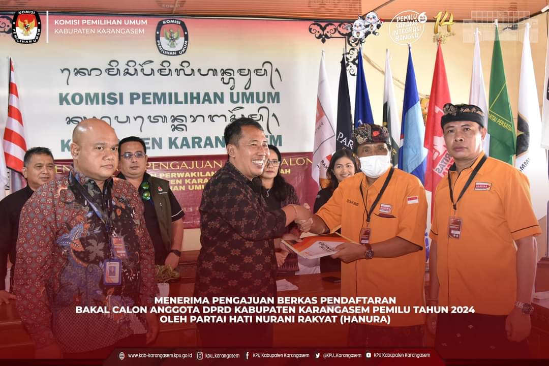 Pengajuan Bakal Calon Anggota DPRD Kab. Karangasem Partai Hanura 14 Mei 2023