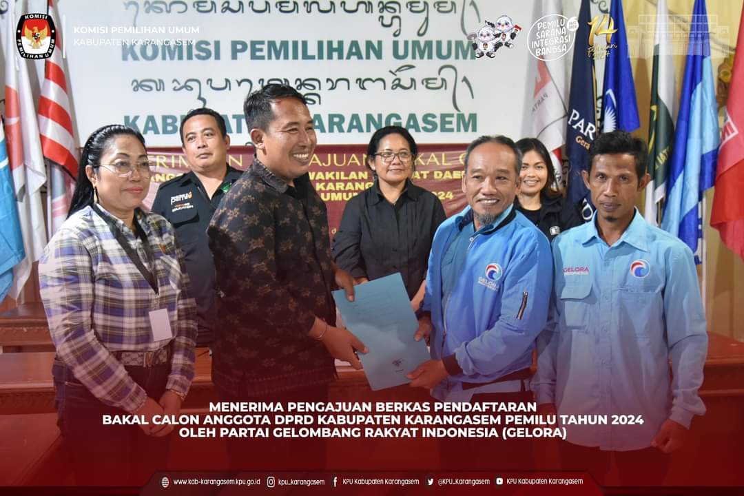 Pengajuan Bakal Calon Anggota DPRD Kab. Karangasem Partai Gelora, 14 Mei 2023