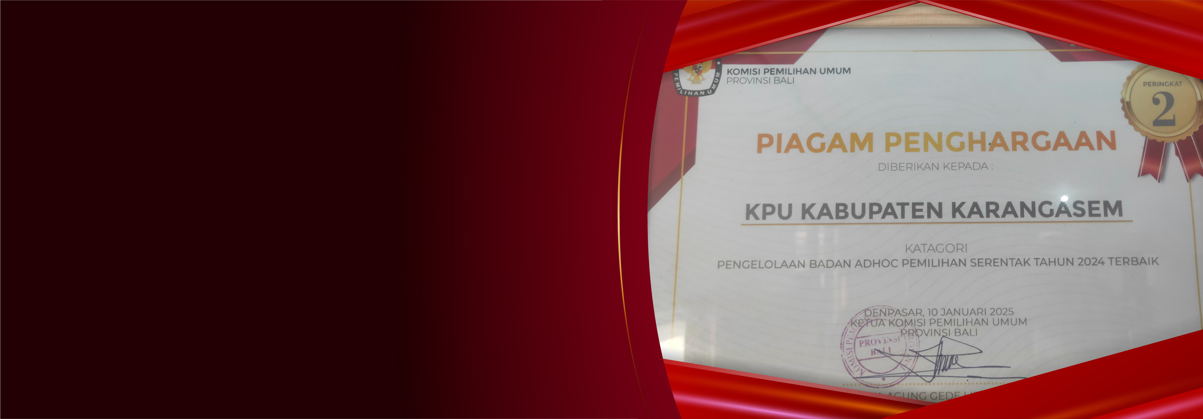 PENGELOLAAN BADAN ADHOC PEMILIHAN SERENTAK TAHUN 2024 TERBAIK II