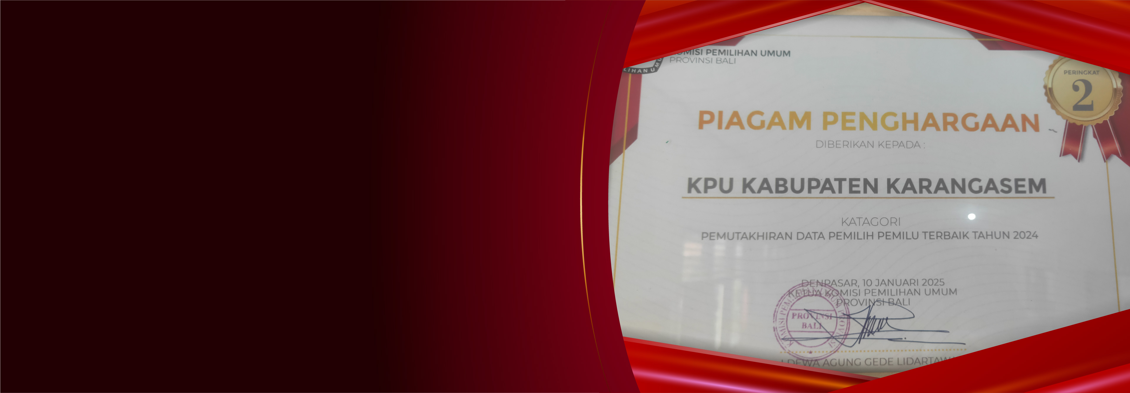 PEMUTAKHIRAN DATA PEMILIH PEMILU TERBAIK II TAHUN 2024