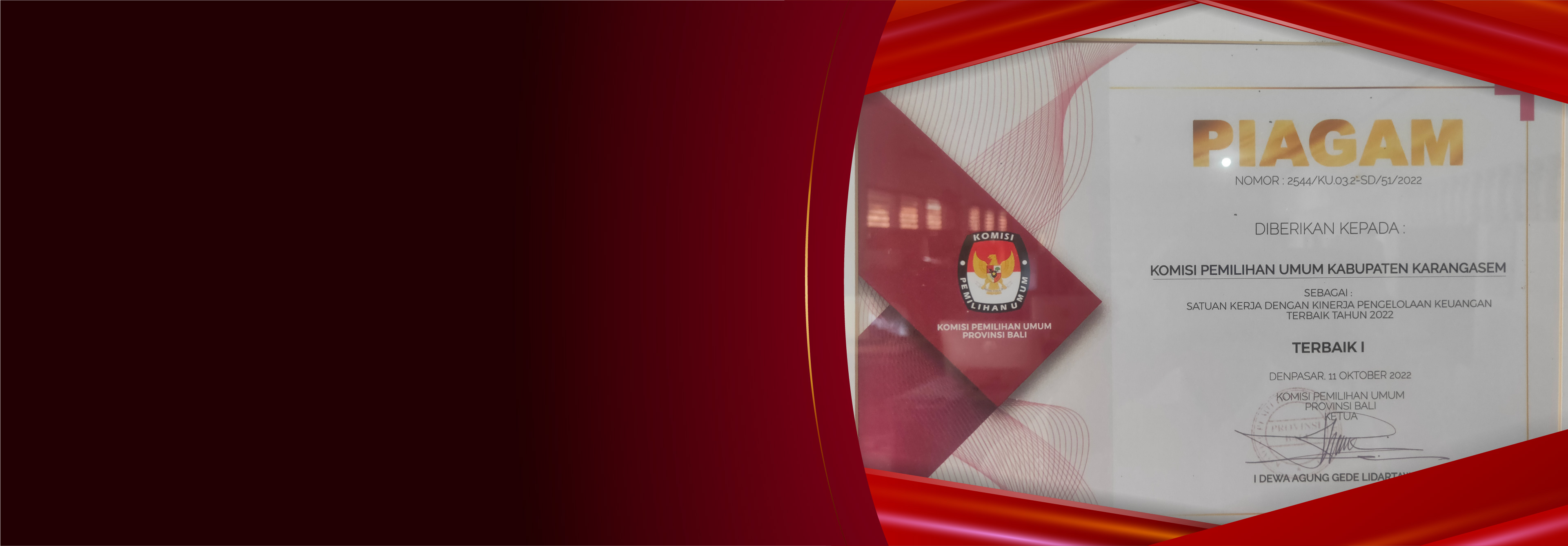 KINERJA PENGELOLAAN KEUANGAN TERBAIK TAHUN 2022
