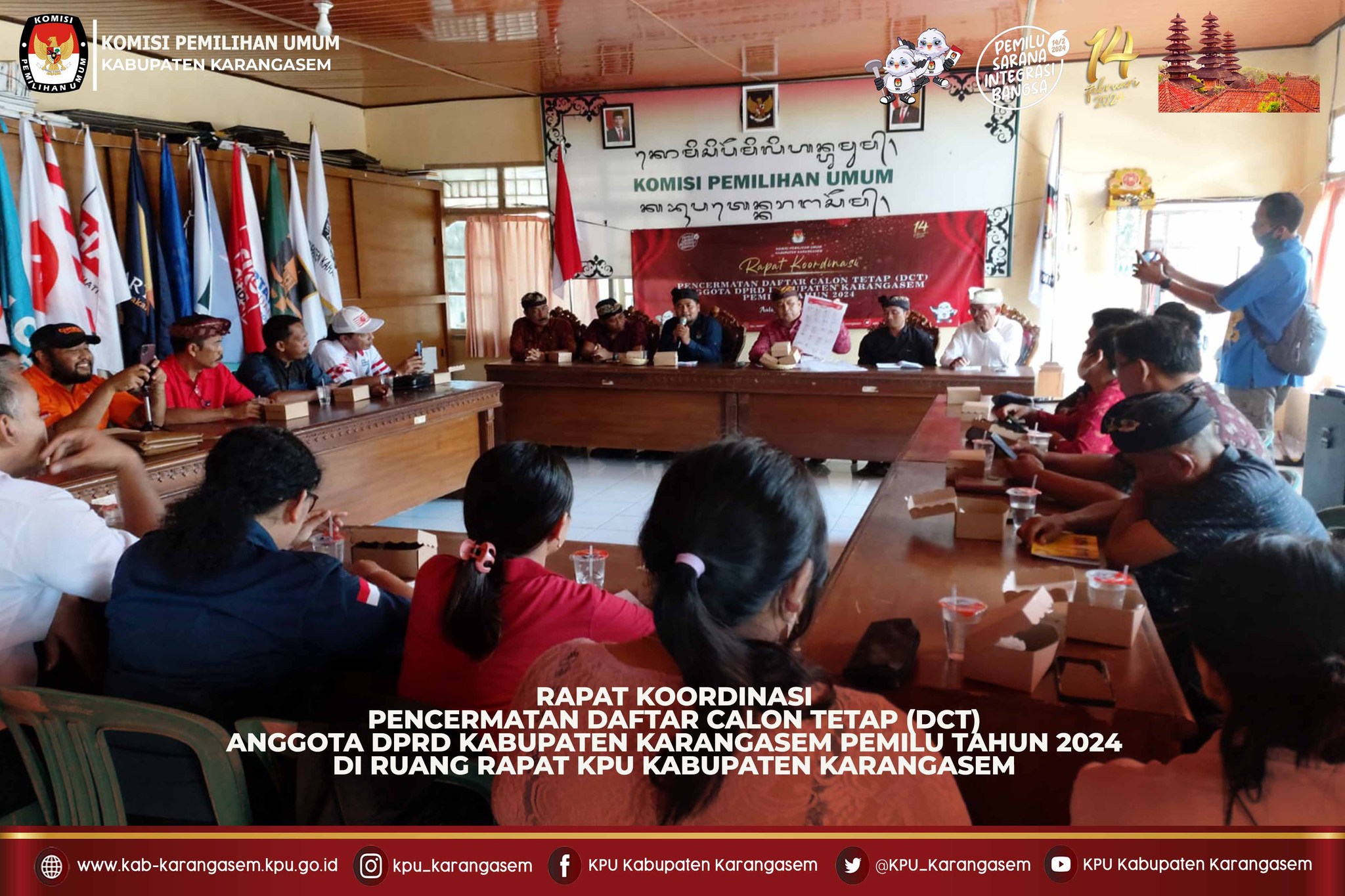 Rapat Koordinasi Pencermatan Daftar Calon Tetap (DCT) Kamis (2/11).2023