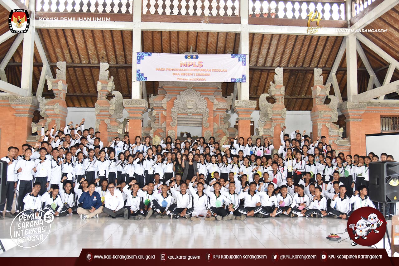 Menjadi Narasumber pada kegiatan MPLS di SMAN 1 Sidemen, 12 Juli 2023