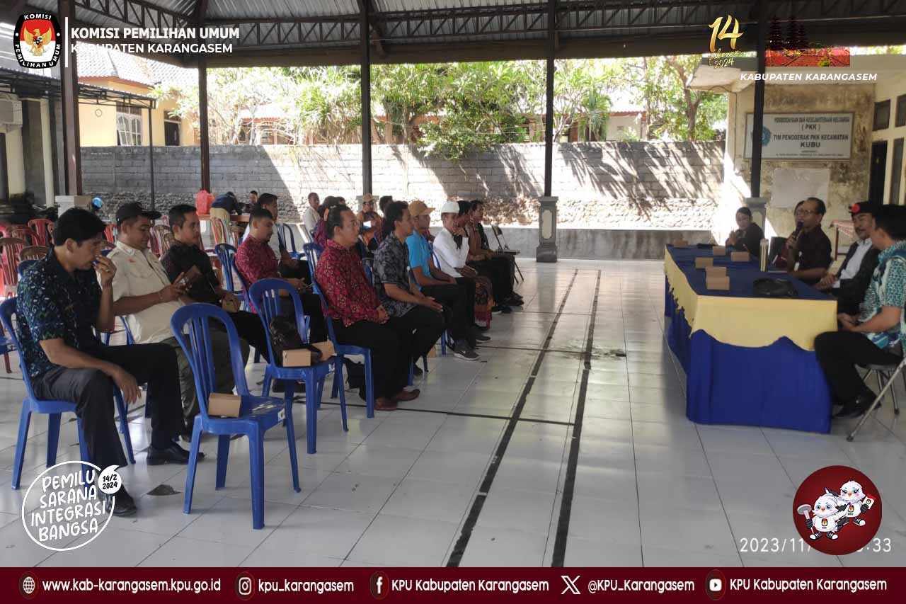 Sosialisasi bersama FKUB Karangasem di Kecamatan Kubu Selasa (14/11 2023