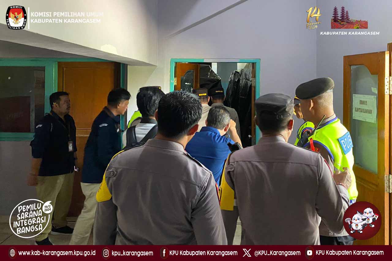kunjungan Polres Karangasem di GOR Gunung Agung Amlapura, Selasa (2/1).2024
