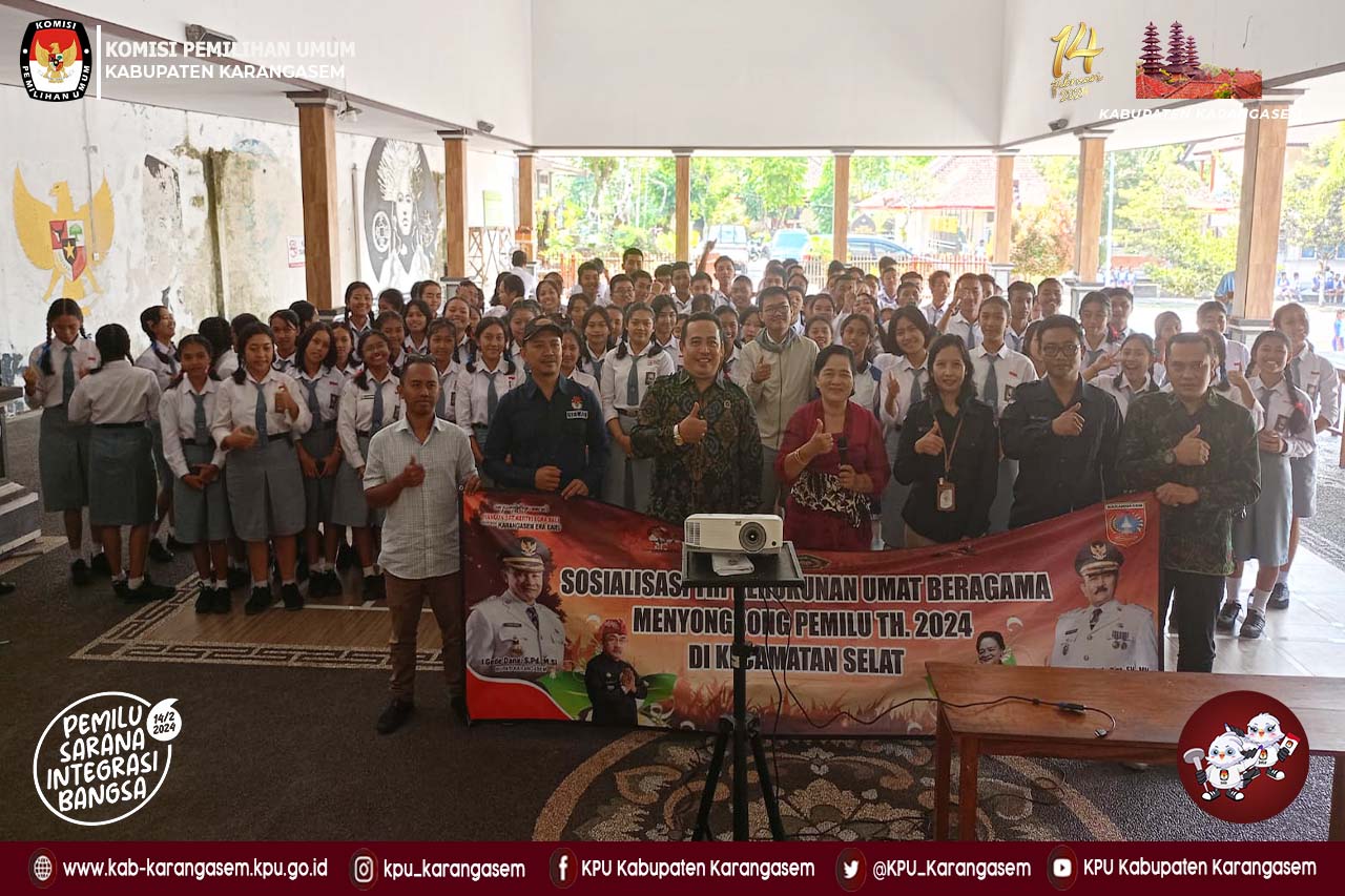 Sosialisasi bersama (FKUB) Karangasem di SMA Negeri 1 Selat, Selasa (10/10) 2023
