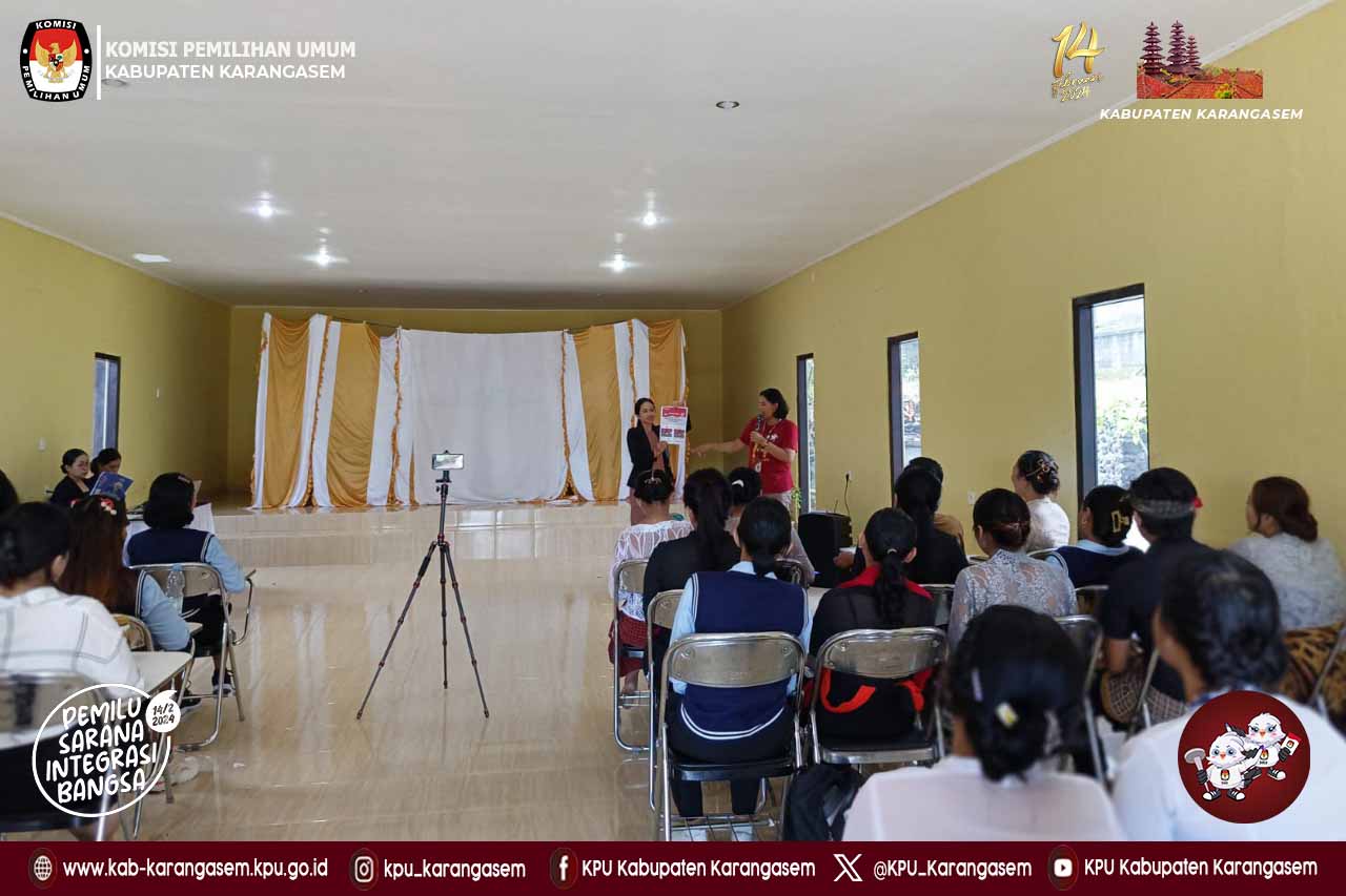 Sosialisasi terkait Pemilu  2024 di Kampus Galaxy Training Center Amlapura, Jumat (2/2)2024