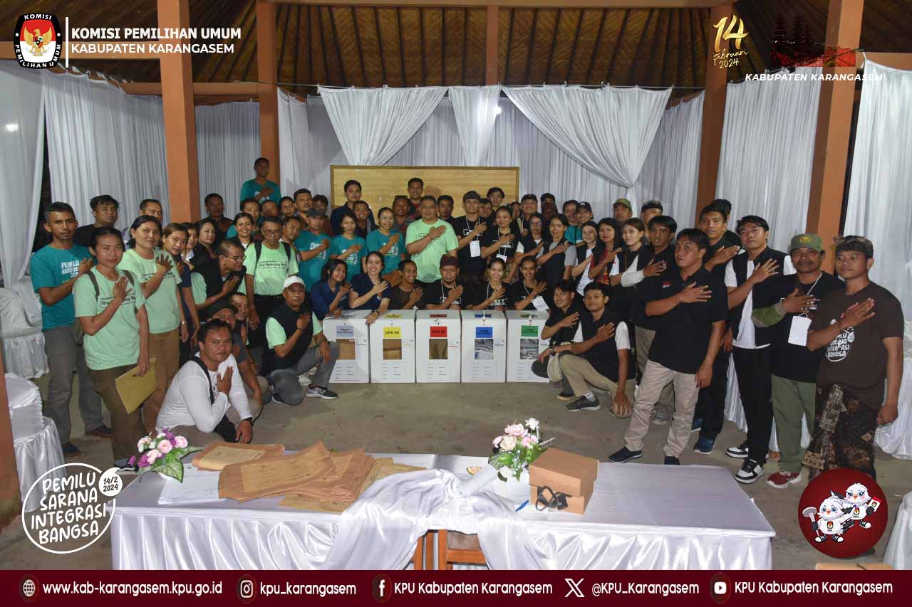 Simulasi Pemungutan dan Penghitungan Suara Pemilu 2024, Senin (25/12).2023