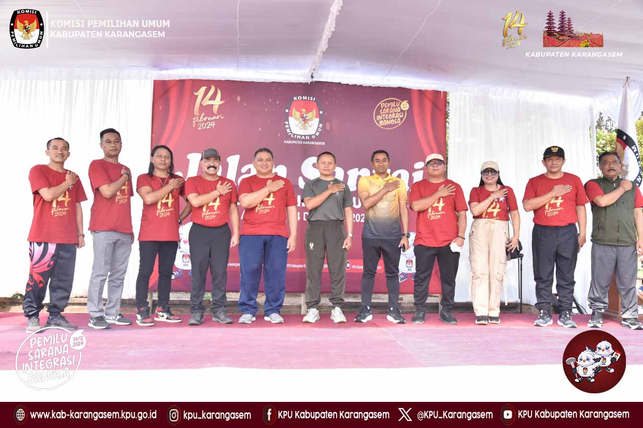 Jalan Santai Gebyar Sosialisasi Menuju Pemilu Serentak Tahun 2024 Minggu (24/12).2023