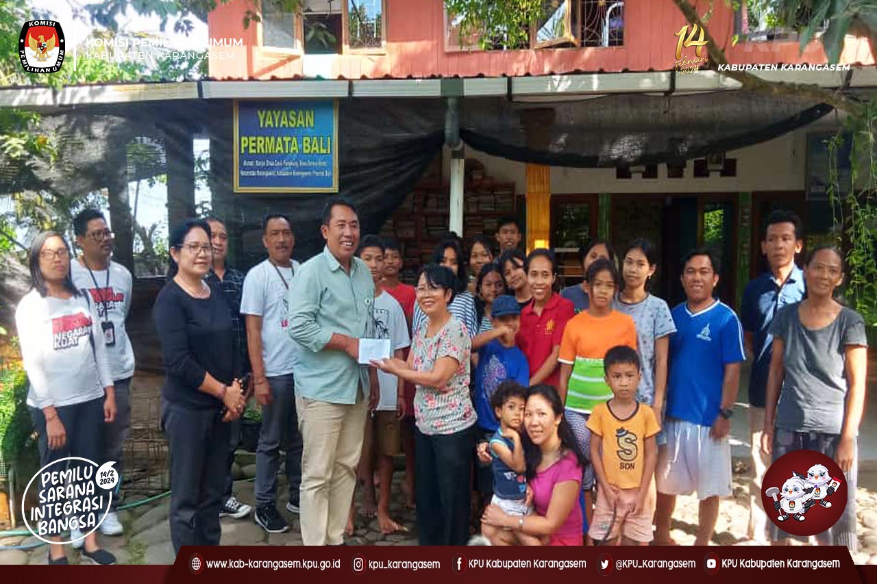 Santunan kepada Anak Yatim di Yayasan Permata Bali, Desa Seraya Barat, Jumat (28/7) 2023