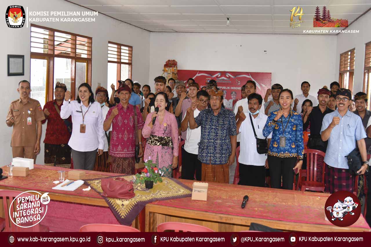 Sosialisasi bersama FKUB Karangasem di Kantor Kecamatan Bebandem, Senin (6/11).2023