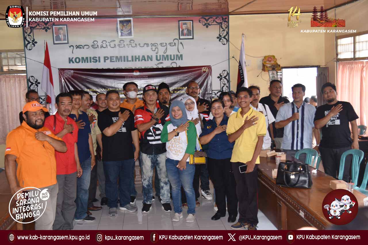 Rapat Koordinasi Penandatanganan Persetujuan Surat Suara  Pemilu 2024 Minggu (12/11) 2023