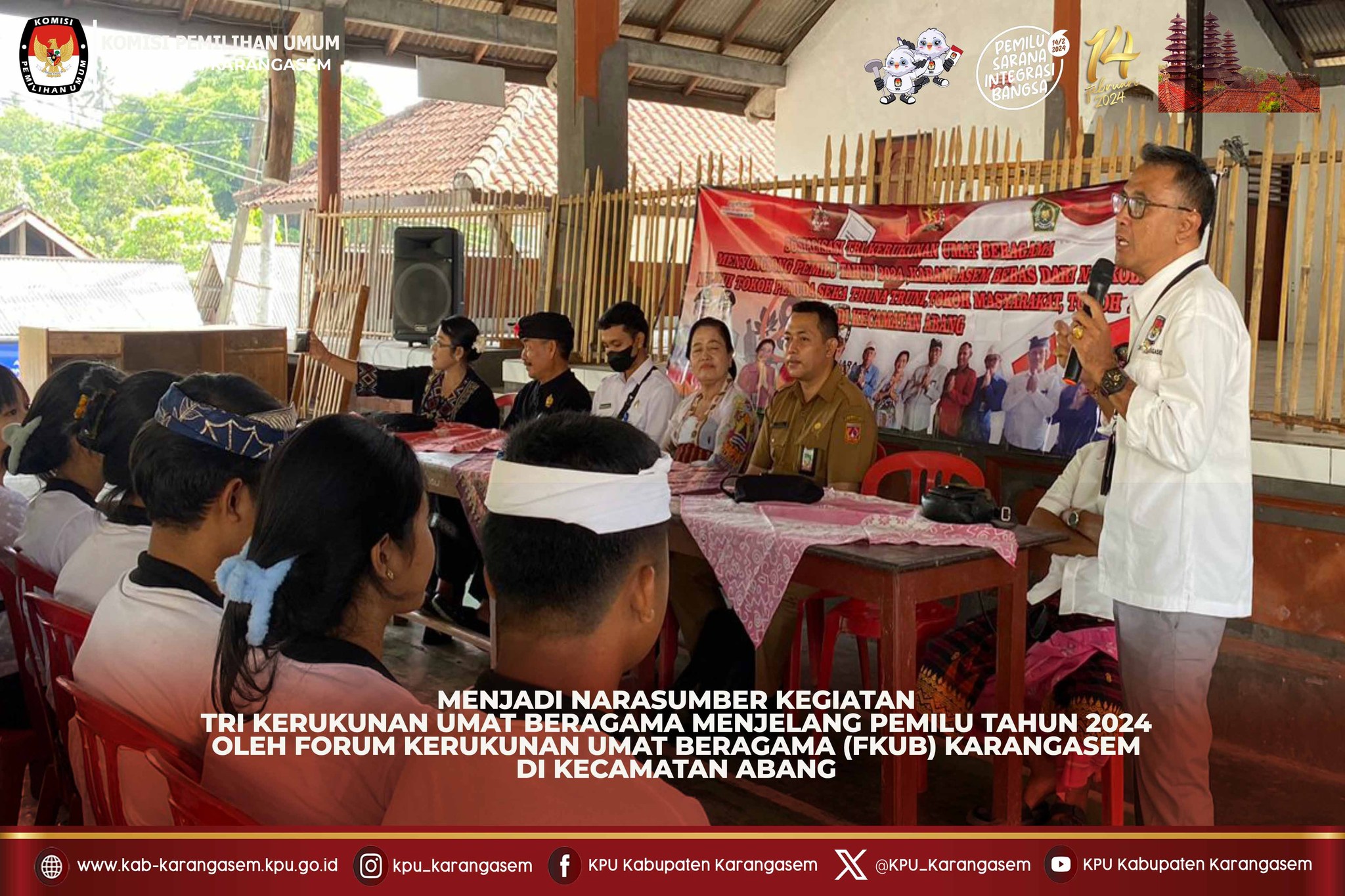 Sosialisasi FKUB Karangasem di Kecamatan Abang Senin (13/11). 2023