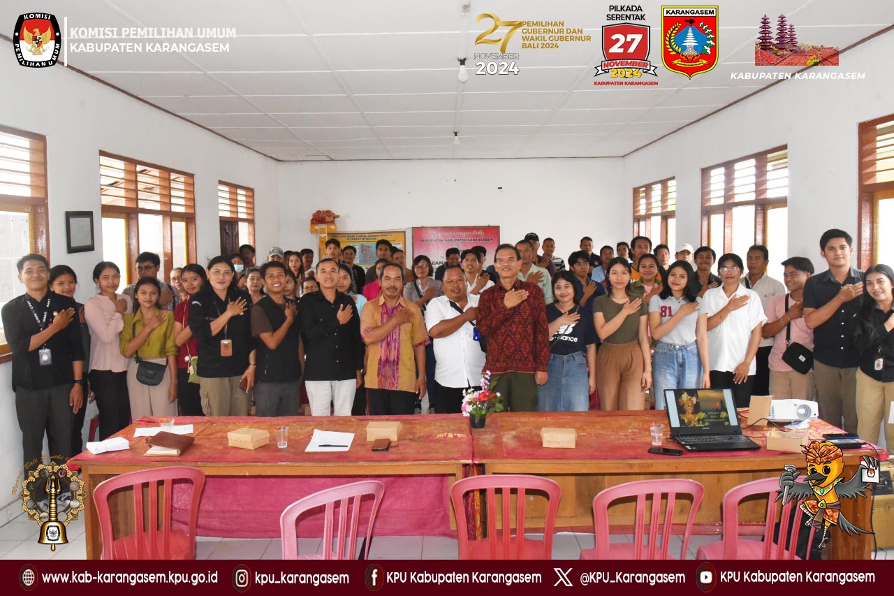 Sosialiasasi Pendidikan Pemilih di Kecamatan Bebandem, 31 Juli 2024