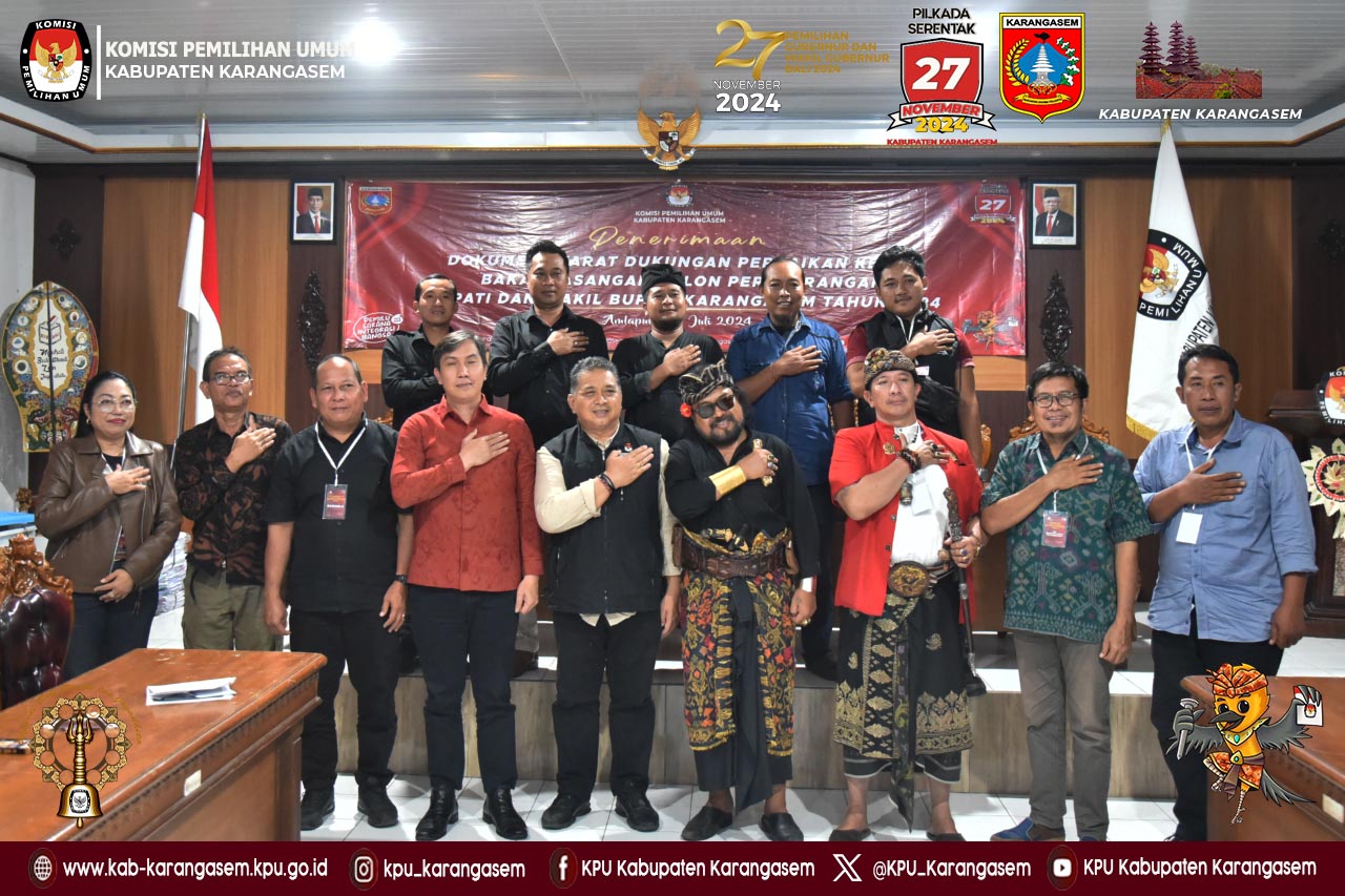 Penerimaan Syarat Dukungan Perbaikan Kedua Bakal Pasangan Calon Perseorangan 17 Juli 2024