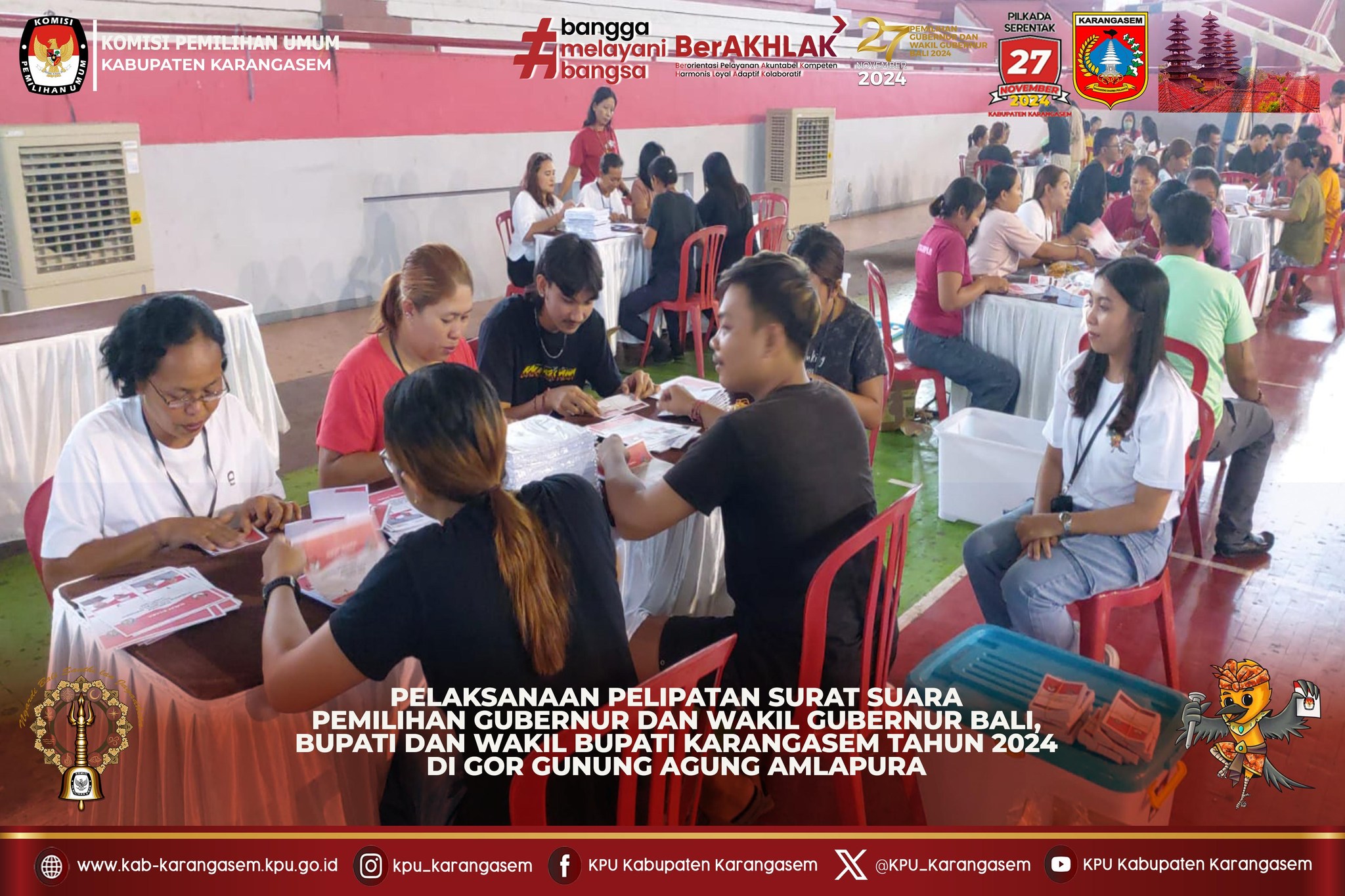 Pelipatan surat suara Pikada serentak 2024