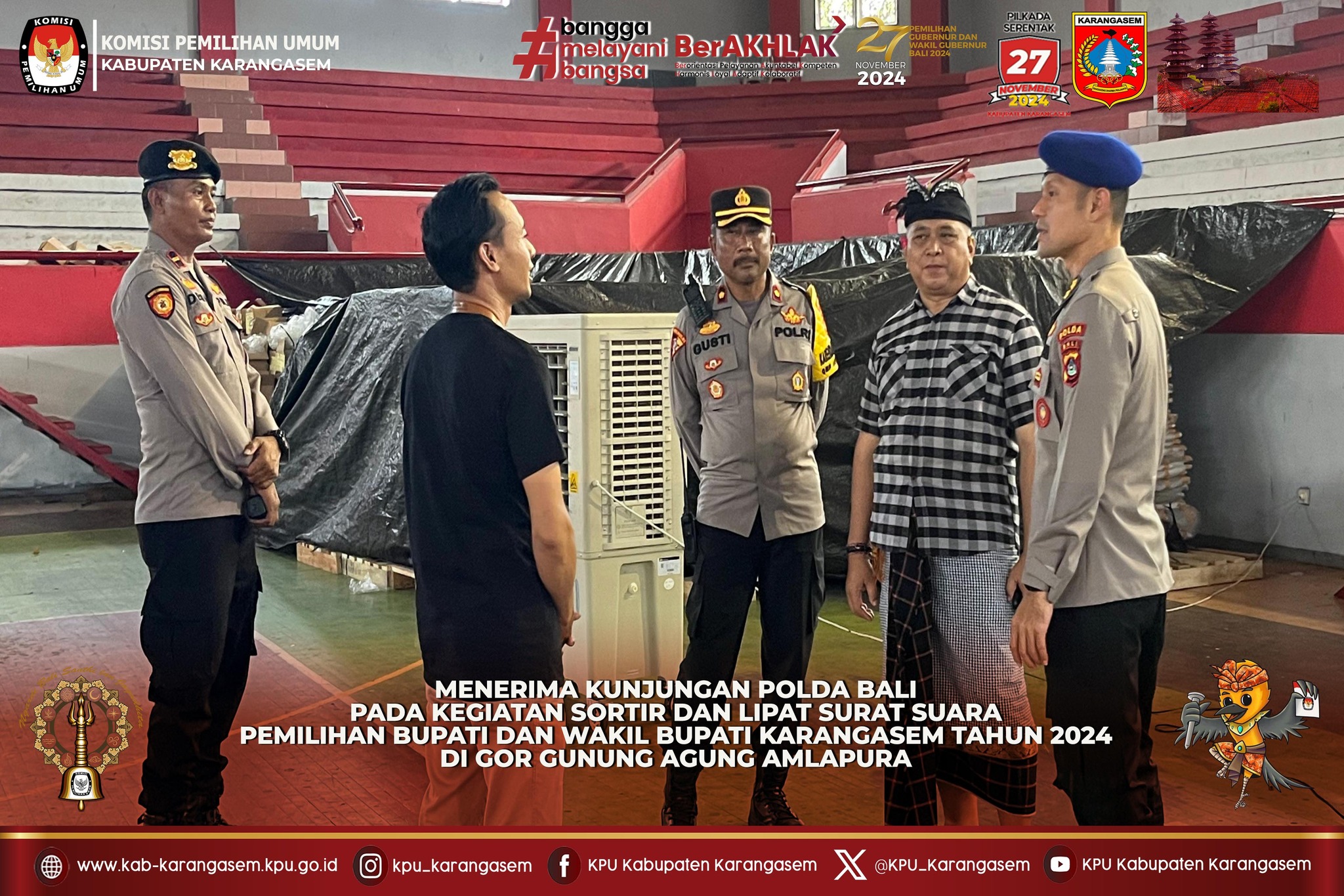 Kunjungan dari Polda Bali terkait Pengelolaan logistik , 1 Nopember 2025