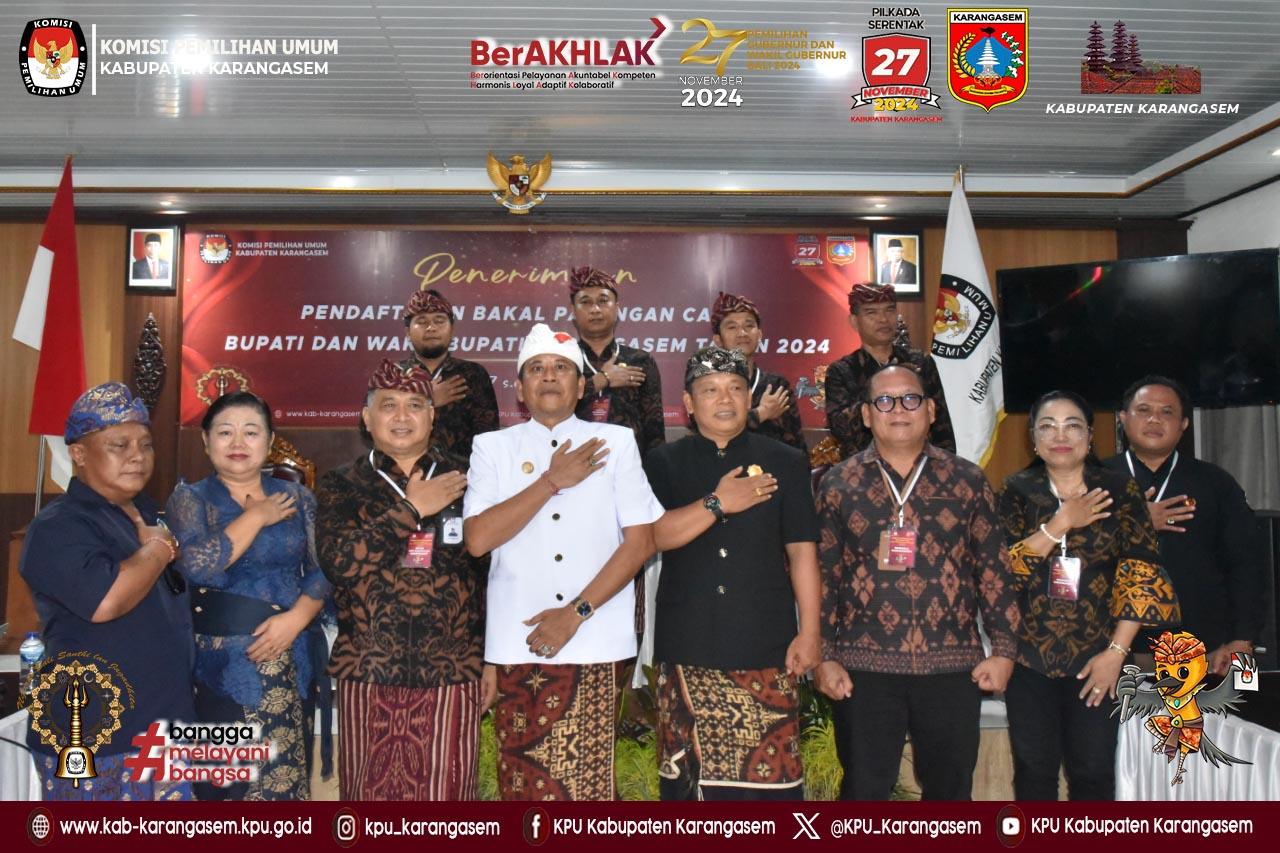Menerima Pendaftaran Bacalon Pilbub Karangasem Gus Par - Guru Pandu , 27 Agustus 2024