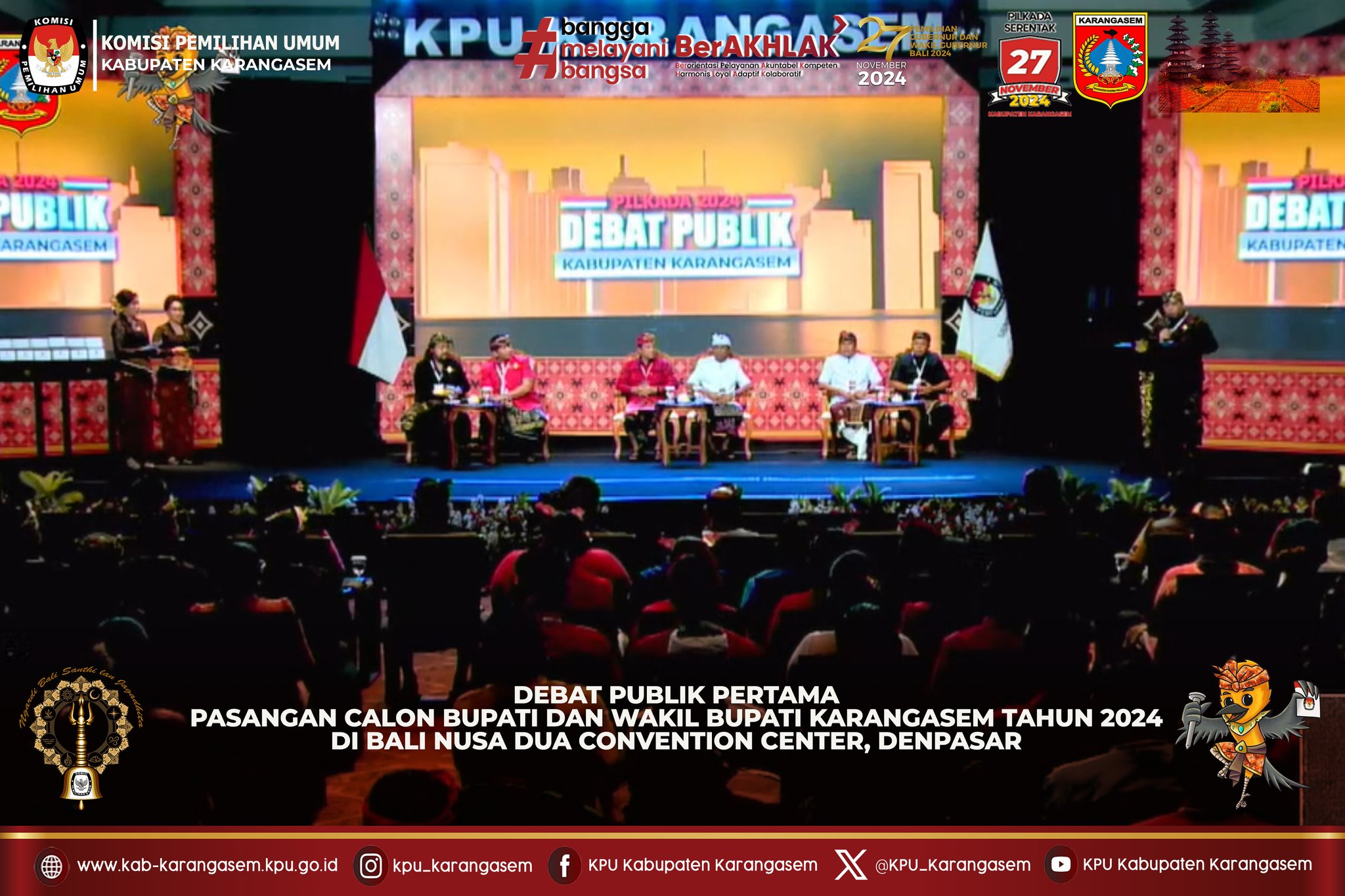Debat Terbuka Pertama Pikbub Karangasem  di Kompas TV, 27 Oktober 2024