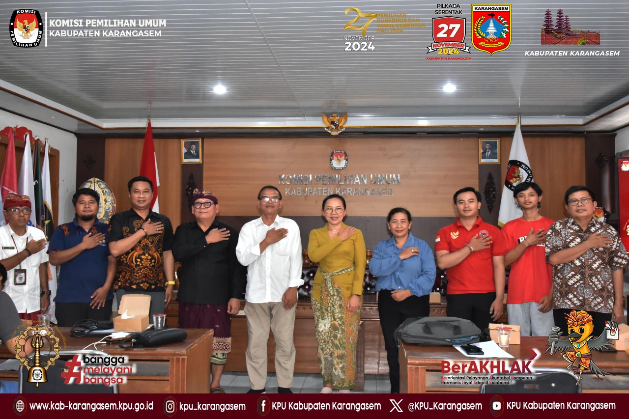 Bimtek Persiapan Penerimaan LPPDK  Pilbub Karangasem ,14 Nopember 2024