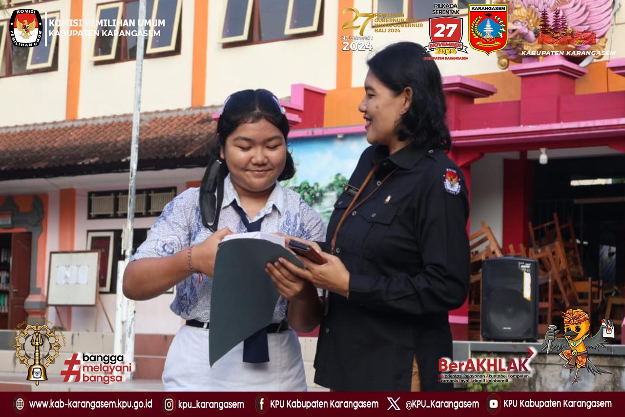 Sebagai Narasumber pada program P% di SMPN 2 Amlapura