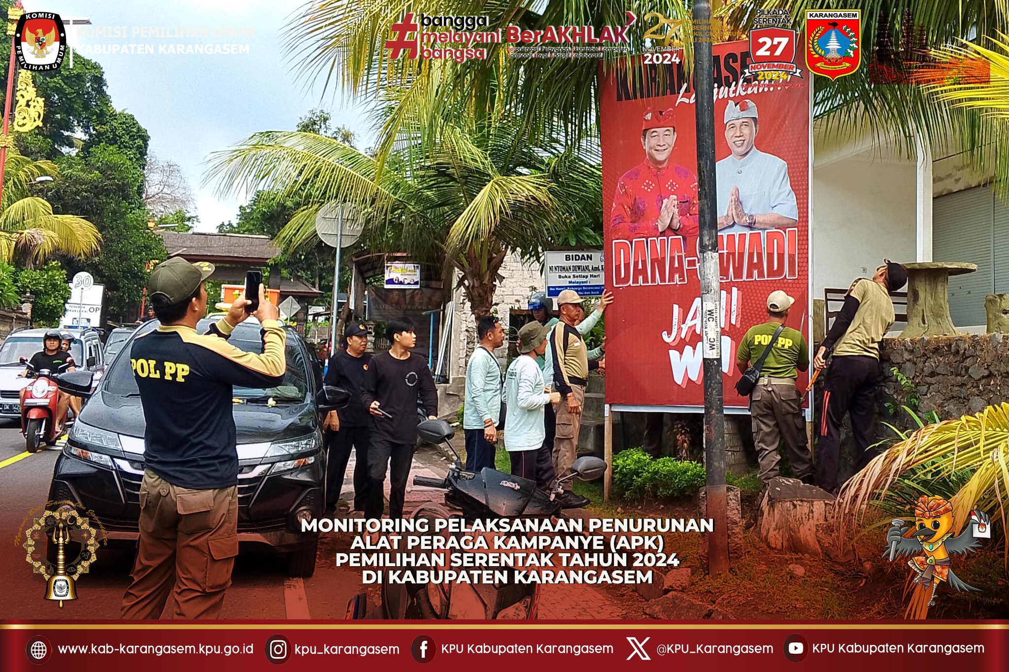 Penurunan APK Pilkada Karangasem , 24 Nopember 2024