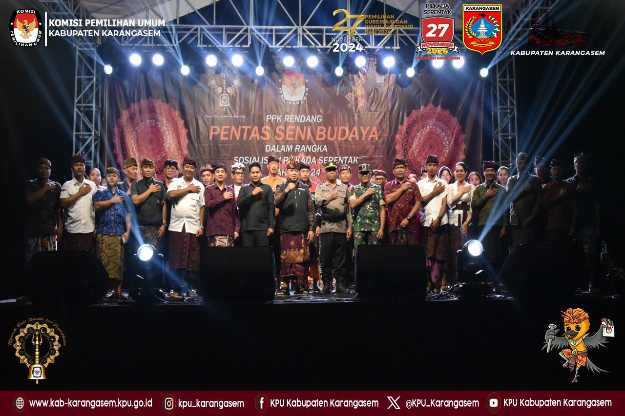 Sosialisasi Pilkada Serentak melalui Pentas Budaya di Kec. Rendang, 18 Agustus 2024