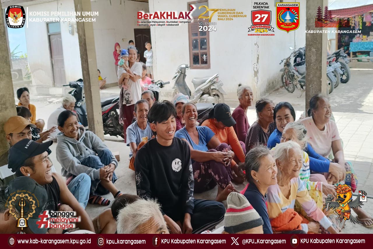 Sosialisasi Pilkada Serentak kepada Segmen Marginal di Kec. Kubu, 25 Agustus 2024