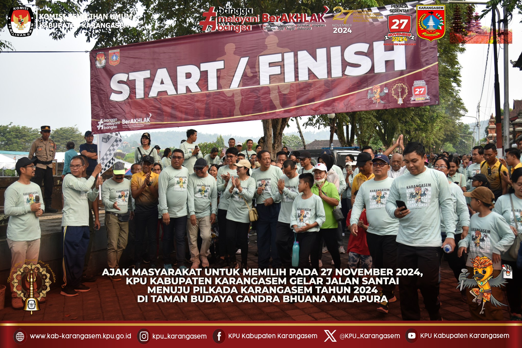 Jalan santai menuju Pilkada Karangasem Damai, 24 Nopember 2024