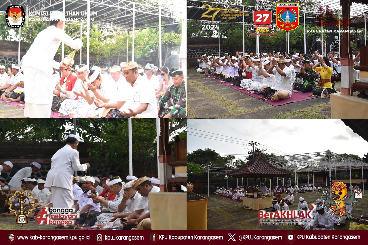 Penutupan Kampanye dengan Sembahyang bersama di Pura jagat nata karangasem, 23 Nop 2024