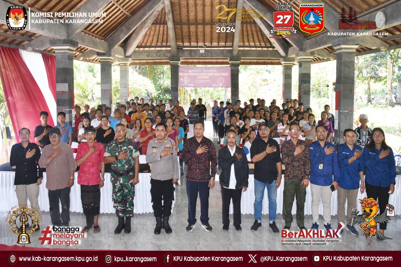 Sosialisasi Desa Peduli Pemilu dan Pemilihan (DP3) Tahun 2024, di Nawa Kerti, 12 Oktober 2024