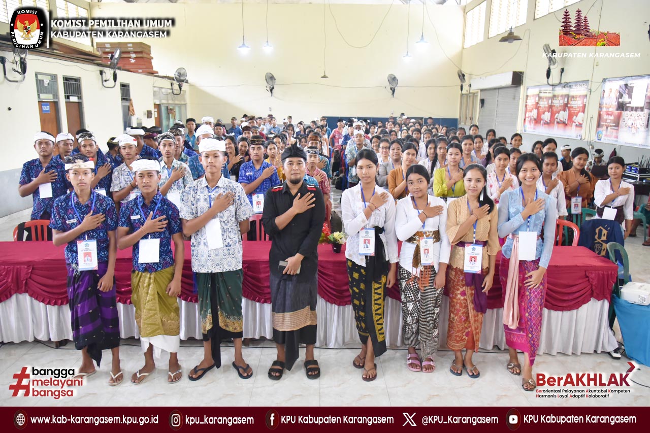 Sosialisasi melalui kegiatan MPLS di SMKN 1 Abang, 24 Juli 2025