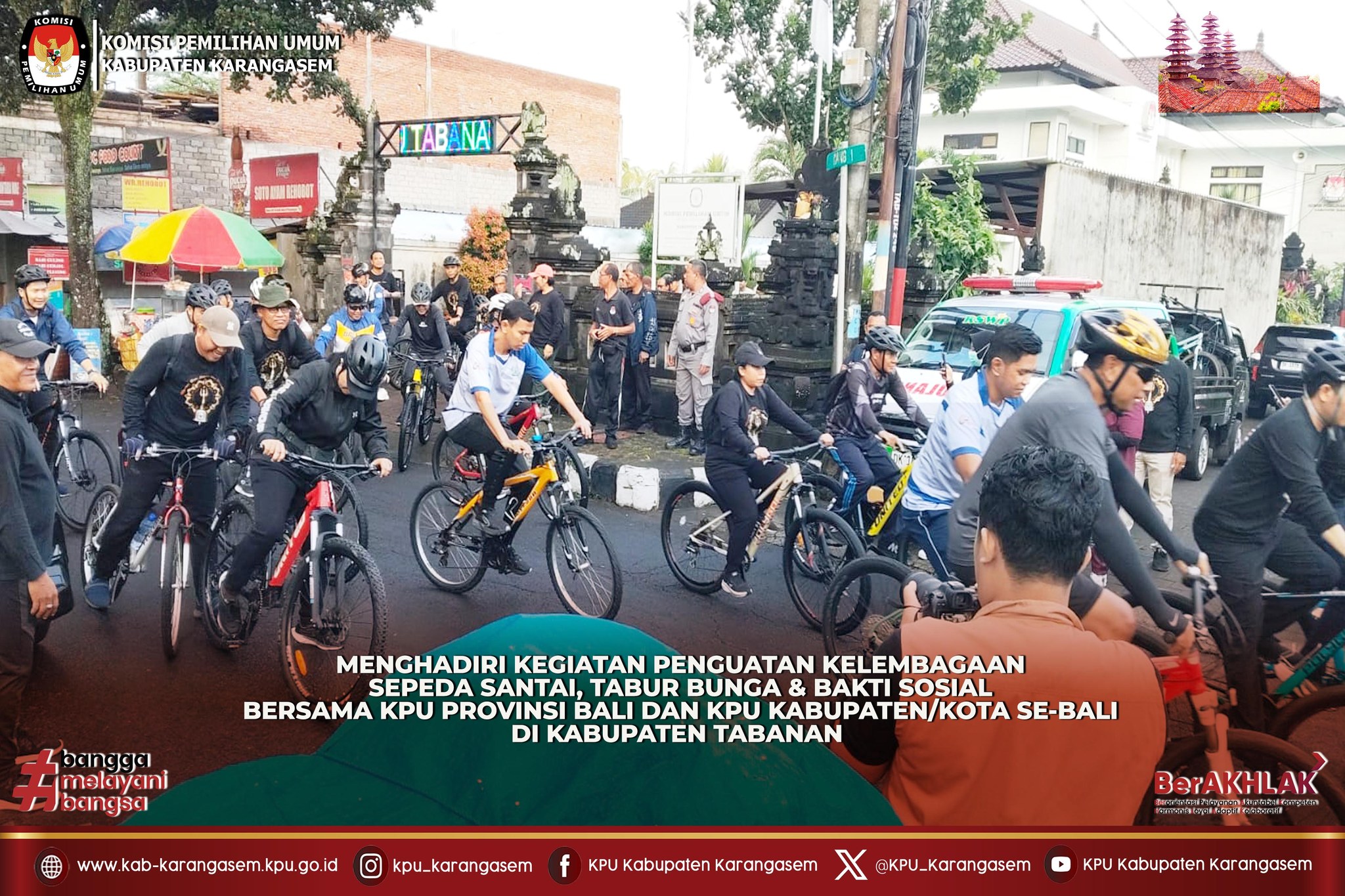 Kegiatan Goes bersama KPU Se Bali di Kabupaten Tabanan, 13 Juli 2025