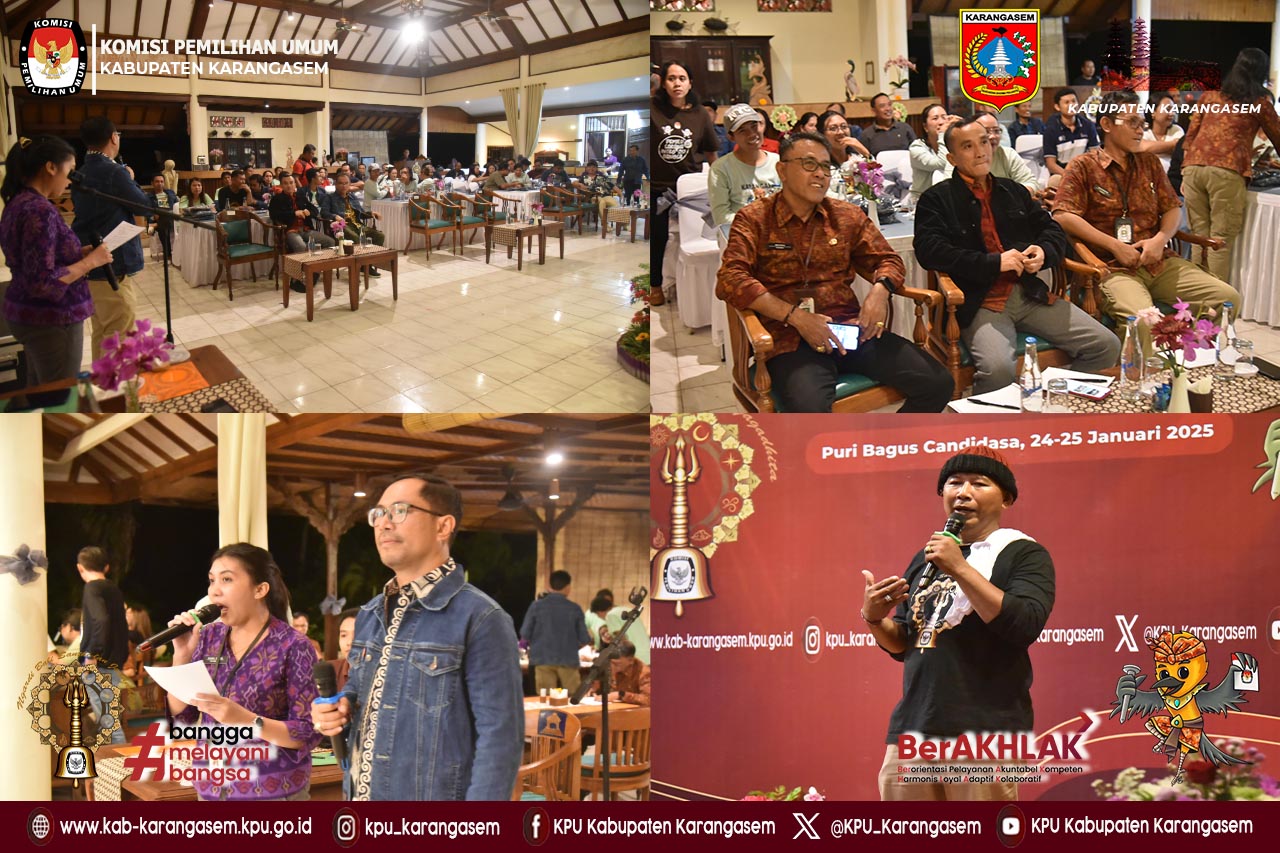 Evaluasi Pelaksanaan Tahapan Pilkada bersama PPK Se Kab. Karangasem , 24 Januari 2025