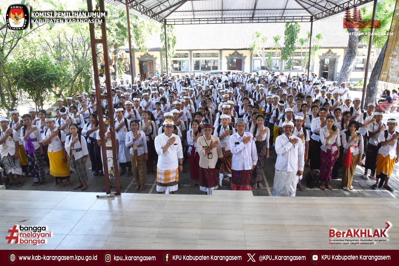 Sosialisasi melalui kegiatan MPLS di SMAN 1 Kubu, 25 Juli 2025