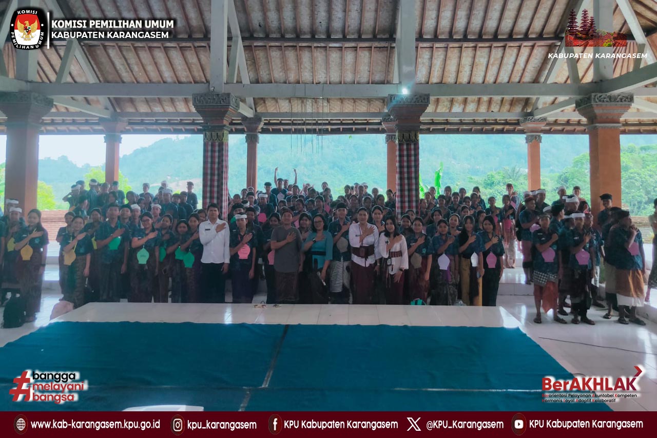 Sosialisasi melalui kegiatan MPLS di SMAN 1 Sidemen, 24 Juli 2025