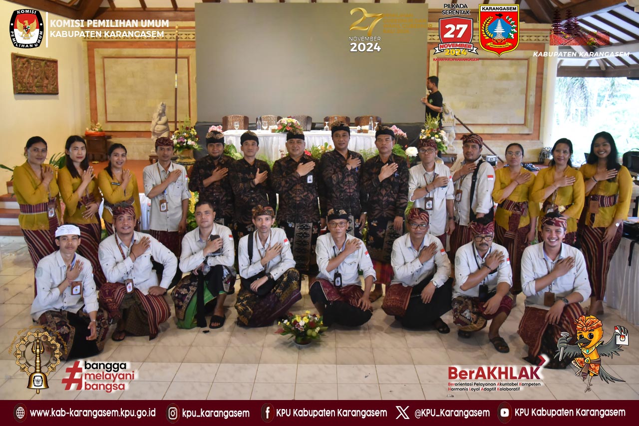 Rapat Pleno terbuka hasil Pilkada Karangasem tingkat Kabupaten, 5 Desember 2024