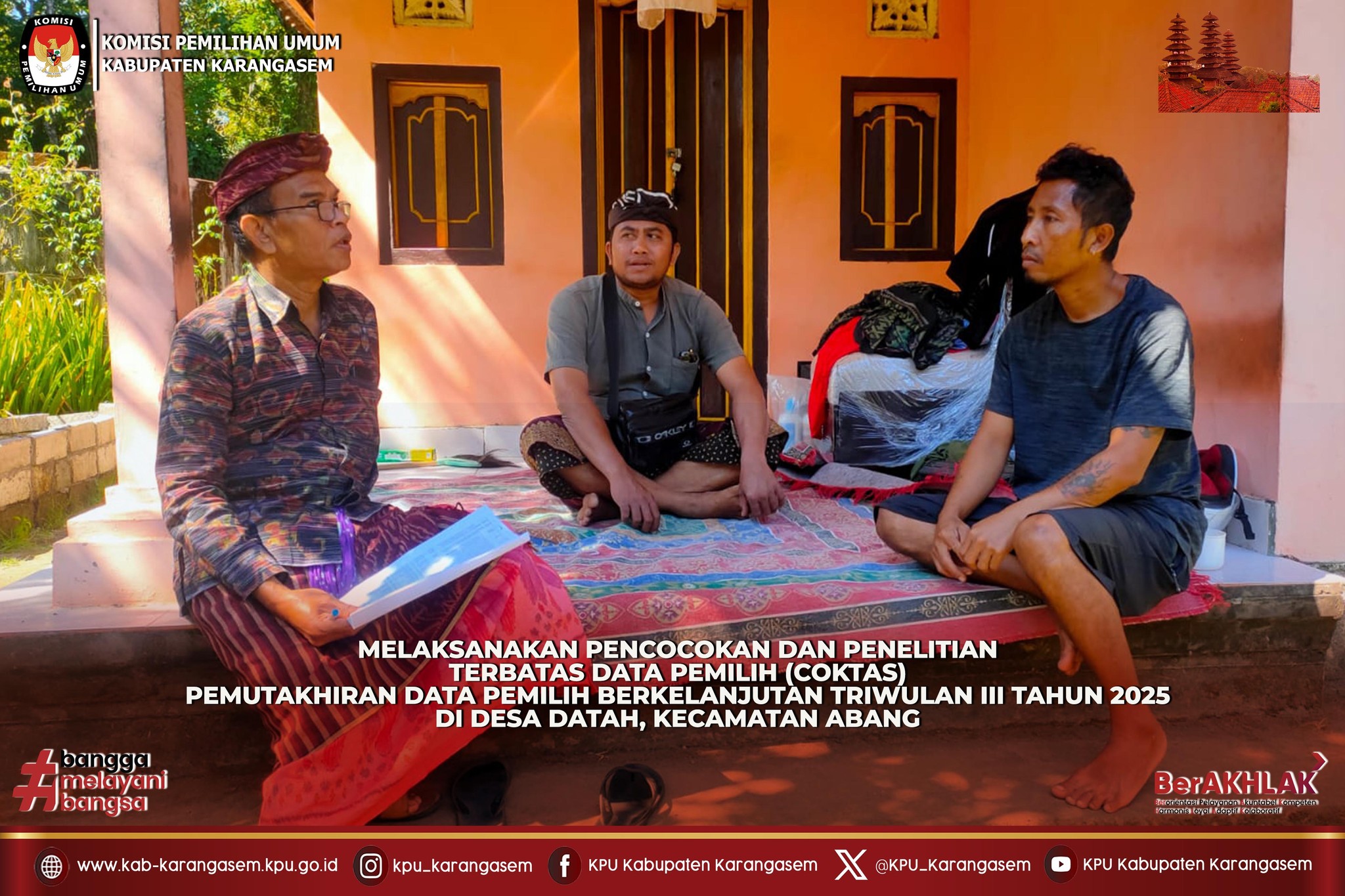 Pencocokan dan Penelitian Terbatas Data Pemilih (Coktas) di Desa Datah 31 Juli 2025