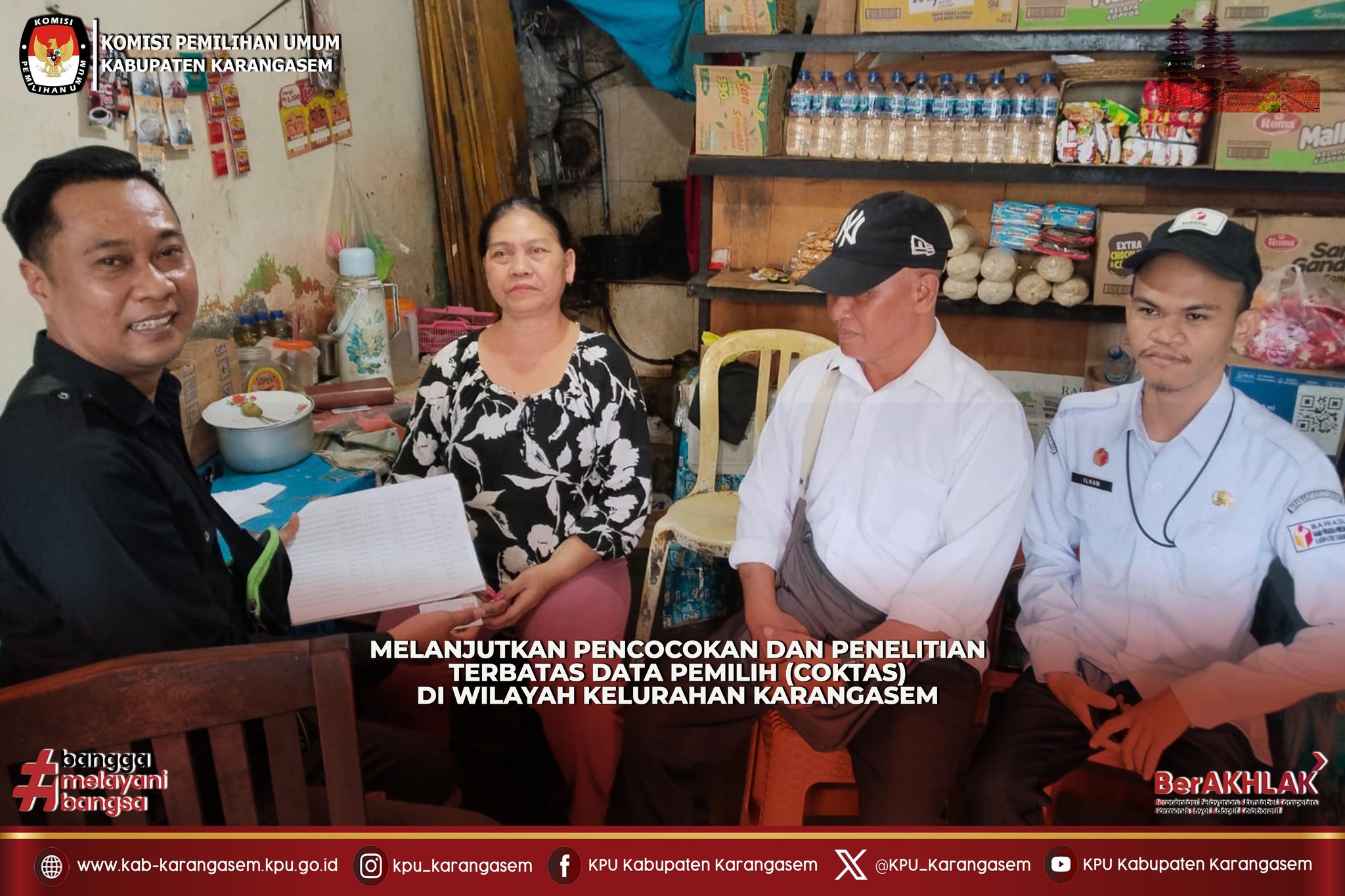 Melanjutkan Pencocokan dan Penelitian Terbatas Data Pemilih (Coktas) di Kelurahan Karangasem