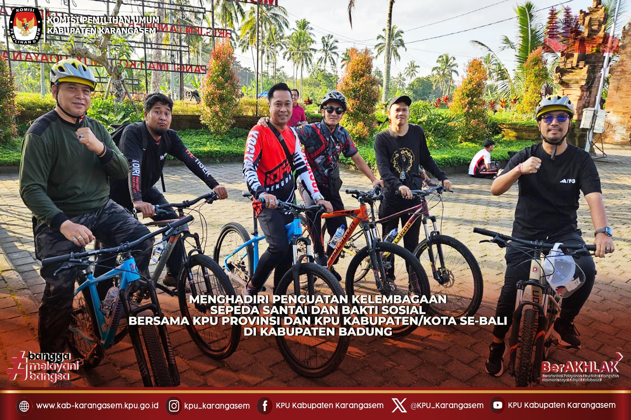 kegiatan Penguatan Kelembagaan Sepeda Santai dan Bakti Sosial Bersama KPU Provinsi Bali,8/8. 2025