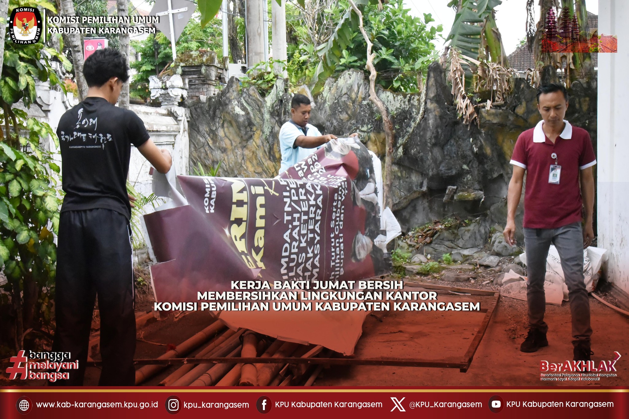 Penguatan Solidaritas Kelembagaan di Kantor KPU Kabupaten Karangasem, Jumat (26/9).2025