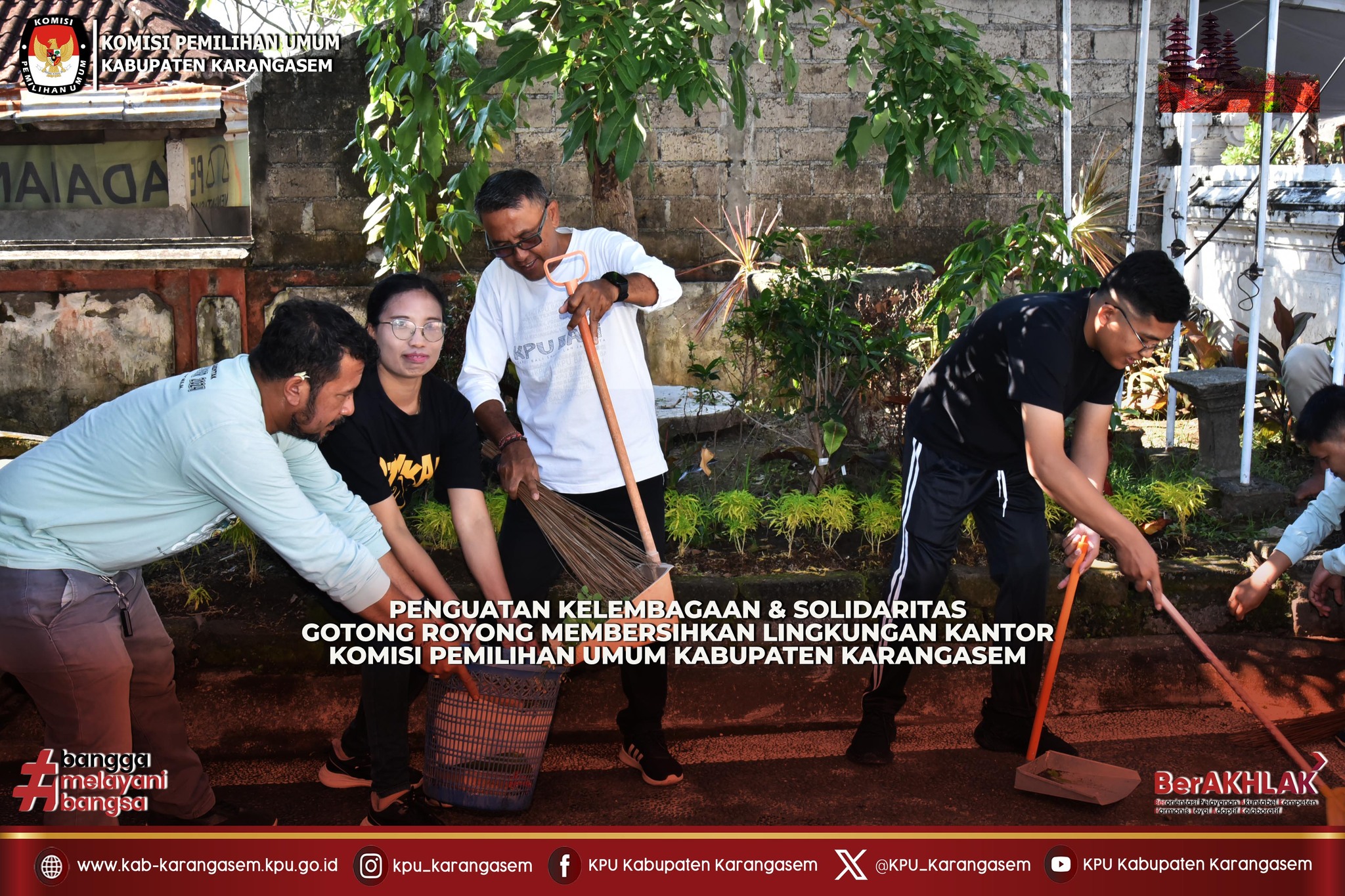 Penguatan Kelembagaan dan Solidaritas di Kantor KPU Kabupaten Karangasem, Jumat (3/10).2025