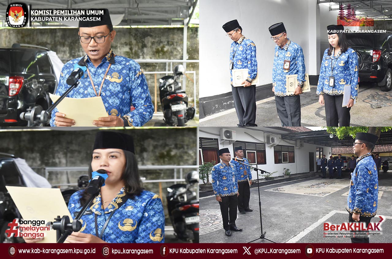 Melaksanakan Upacara Mempringati HUT KORPRI yang ke 54 Tahun, Senin (1/12/2025)