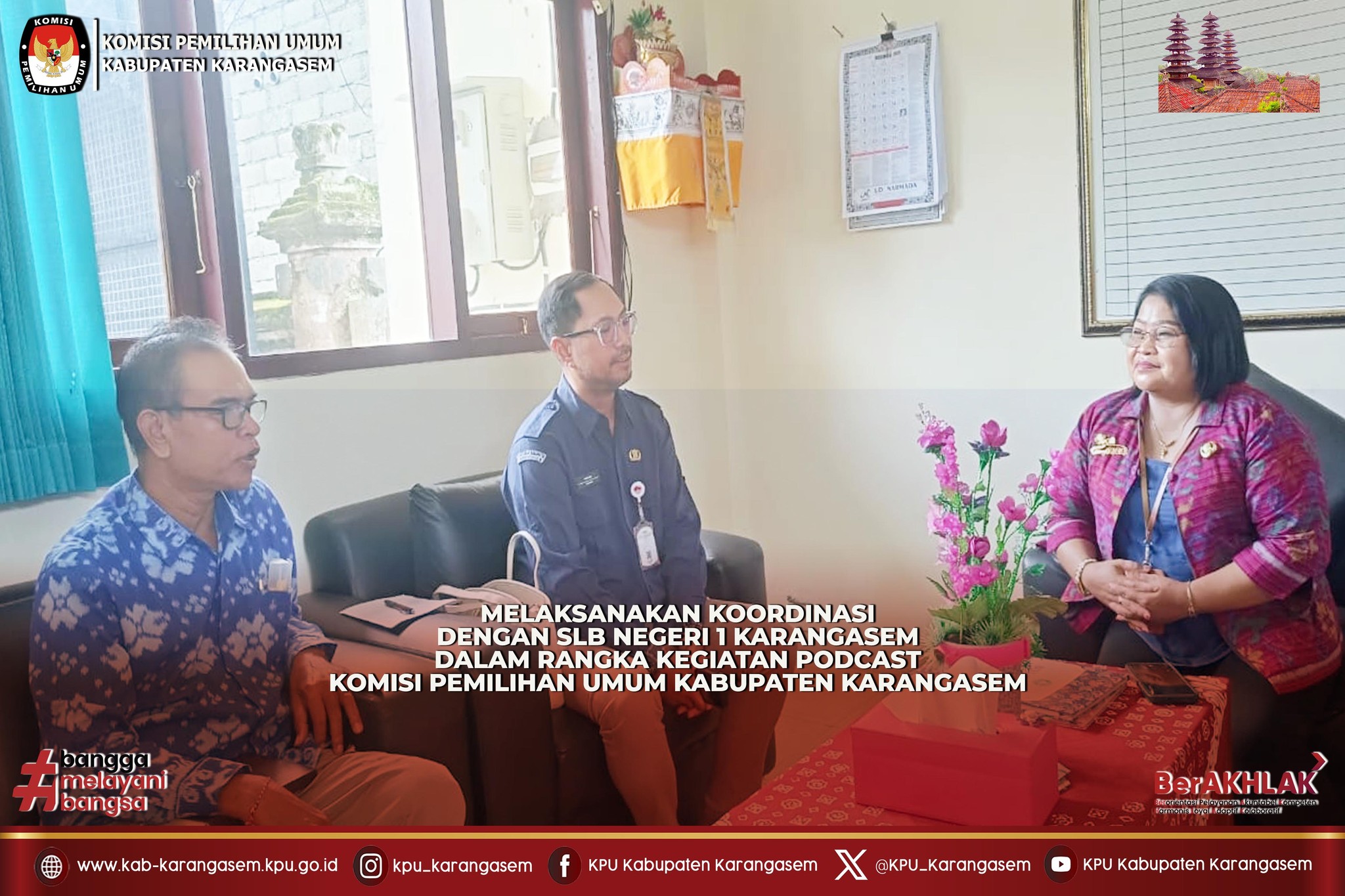 Koordinasi dengan SLB Negeri 1 Karangasem terkait Podcast  Disabilitas, Selasa (2/12/2025)