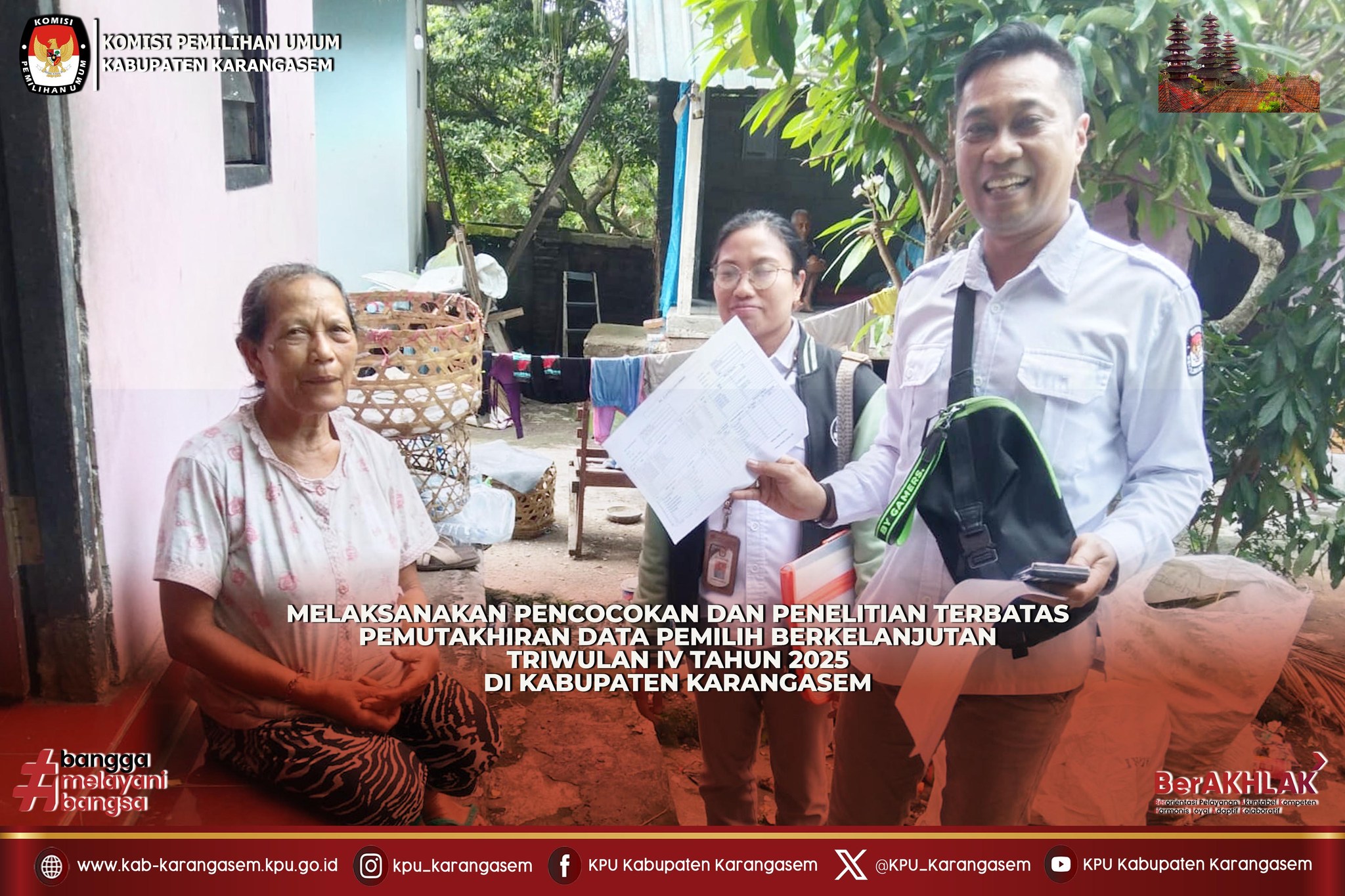 Pencocokan Terbatas Data Pemilih (Coktas) Berkelanjutan Senin (24/11/2025).