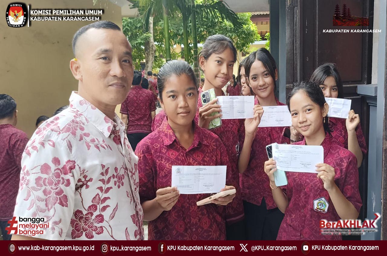 Pemilihan Ketua Osis di SMAN 2 Amlapura melalui E-voting