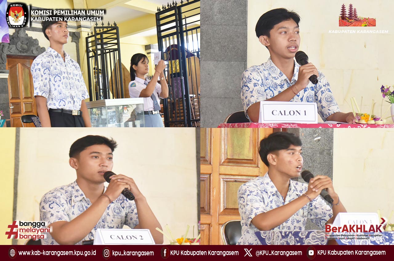 Debat Publik Pemilihan Osis di SMAN 2 Amlapura, Selasa 16/12/2025